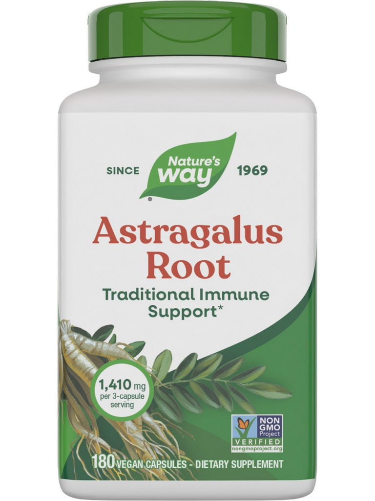 Nature's Way, Astragalus Root, 180 Vegan Capsules