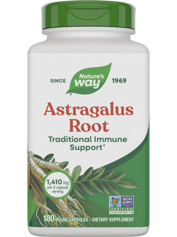 Nature's Way, Astragalus Root, 180 Vegan Capsules