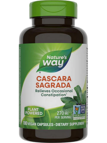 Nature's Way, Cascara Sagrada Bark, 180 vegan capsules