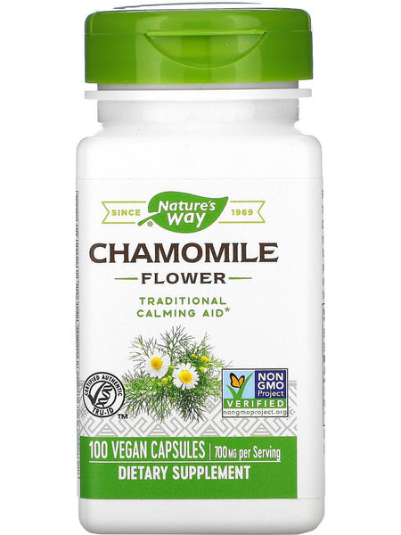 Nature's Way, Chamomile Flowers, 100 vegan capsules