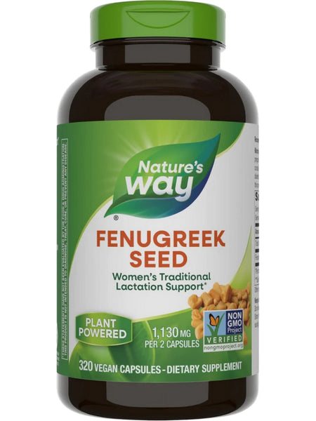 Nature's Way, Fenugreek Seed, 320 vegan capsules