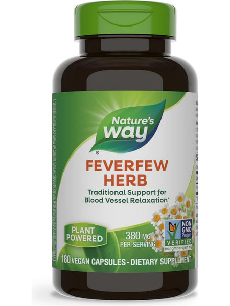 Nature's Way, Feverfew, 180 vegan capsules