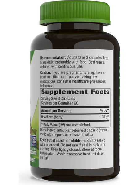 Nature's Way, Hawthorn Berries, 180 vegan capsules