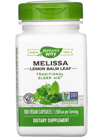 Nature's Way, Melissa Lemon Balm Leaf, 100 vegan capsules