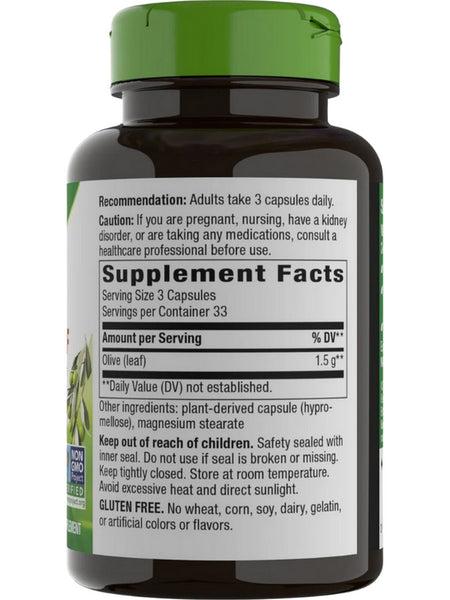 Nature's Way, Olive Leaf, 100 vegan capsules
