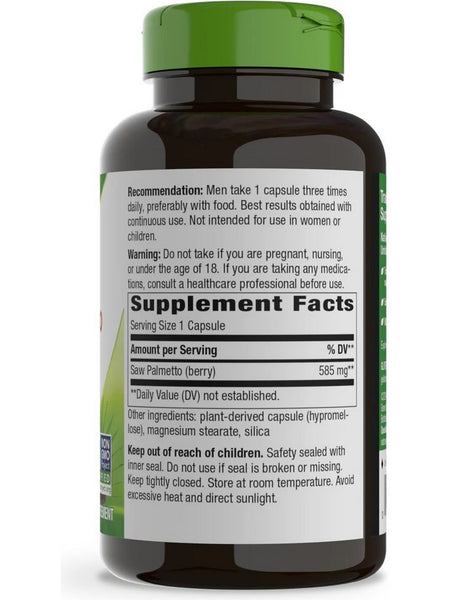 Nature's Way, Saw Palmetto Berries, 180 vegan capsules