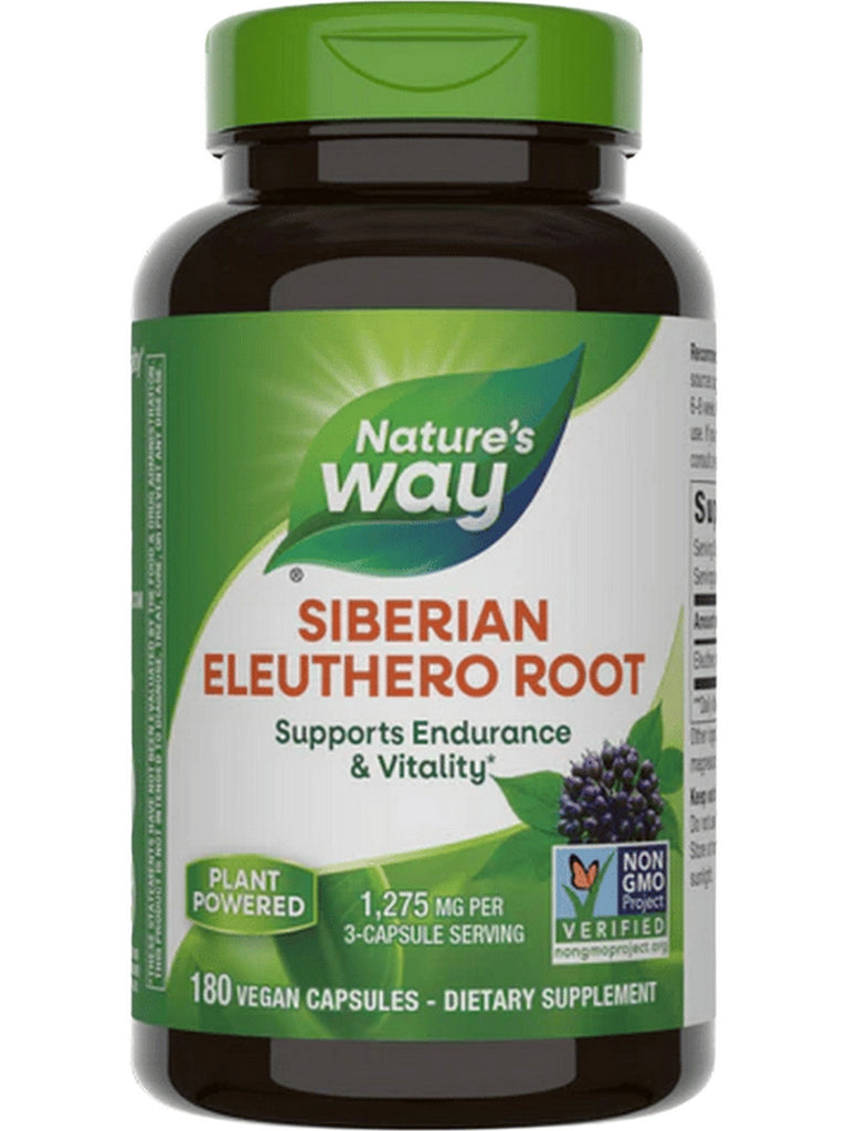 Nature's Way, Siberian Eleuthero, 180 vegan capsules