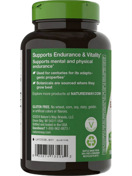 Nature's Way, Siberian Eleuthero, 180 vegan capsules