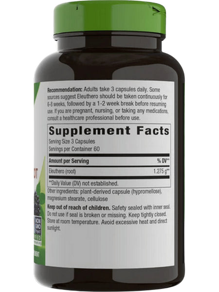 Nature's Way, Siberian Eleuthero, 180 vegan capsules
