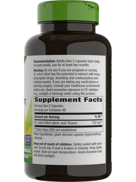 Nature's Way, St. John's Wort, 180 vegan capsules