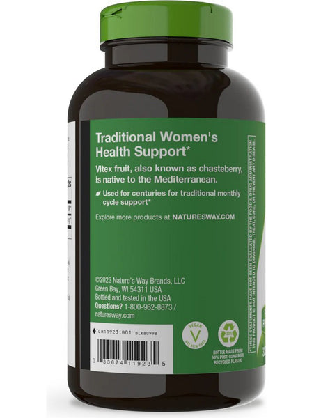 Nature's Way, Vitex, 320 vegan capsules