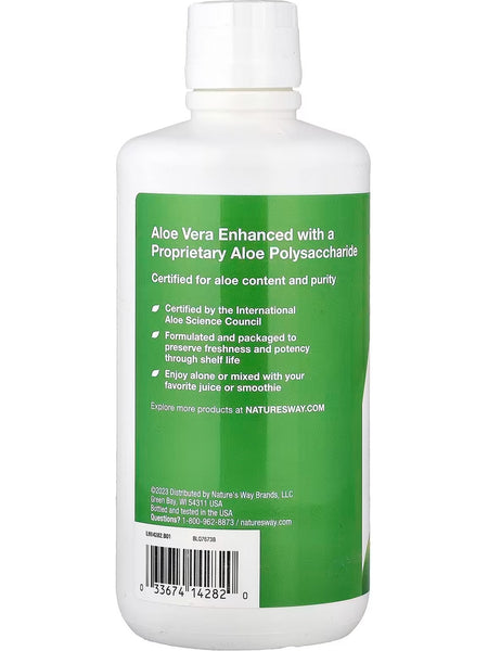 Nature's Way, Aloe Vera Leaf Juice and Inner Leaf Gel, with Aloe Polymax+, Wild Berry, 33.8 fl oz