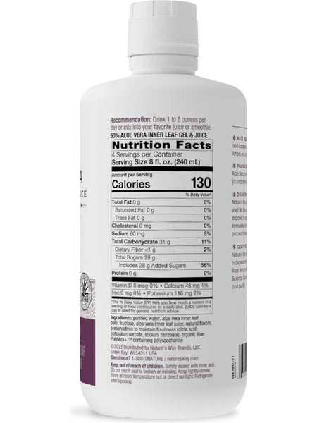 Nature's Way, Aloe Vera Gel & Juice (Berry), 33.8 fl oz (1 liter)