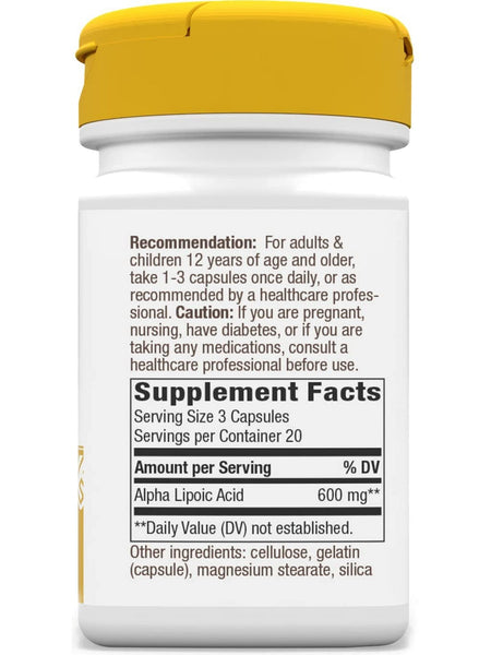 Nature's Way, Alpha Lipoic Acid, 60 capsules