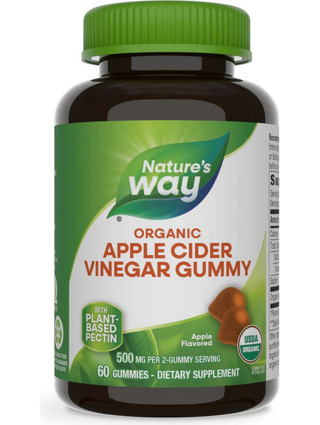 Nature's Way, Apple Cider Vinegar Gummies (500 mg), 60 gummies