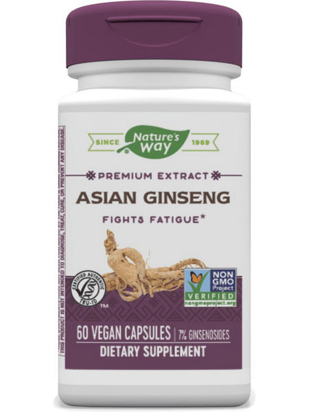 Nature's Way, Asian Ginseng, 60 vegan capsules