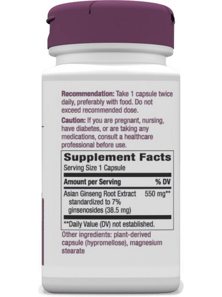 Nature's Way, Asian Ginseng, 60 vegan capsules