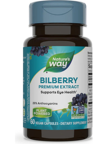 Nature's Way, Bilberry, 60 vegan capsules