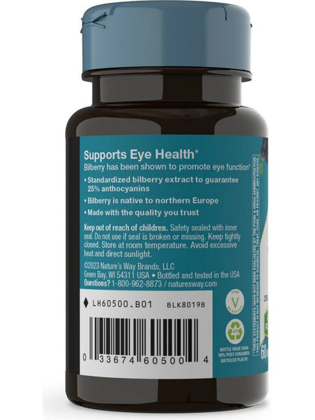 Nature's Way, Bilberry, 60 vegan capsules