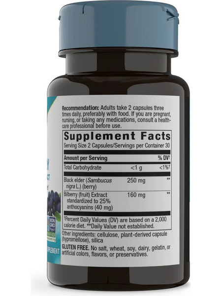 Nature's Way, Bilberry, 60 vegan capsules