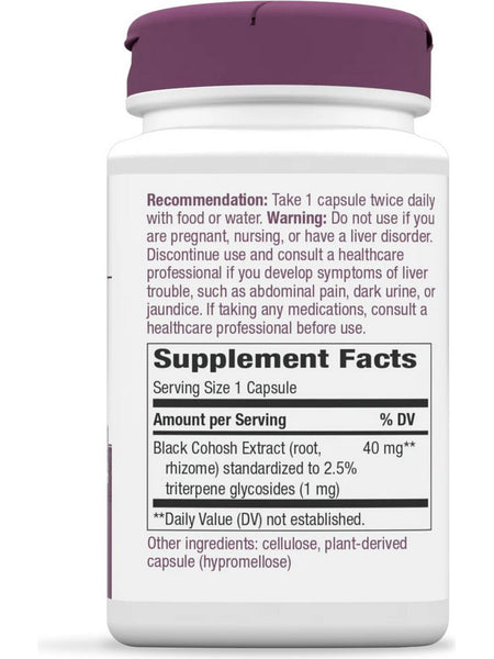 Nature's Way, Black Cohosh, 120 vegan capsules