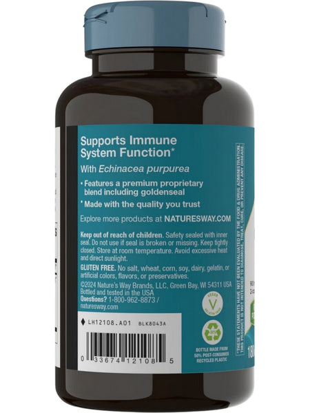 Nature's Way, Echinacea Goldenseal, 180 vegan capsules