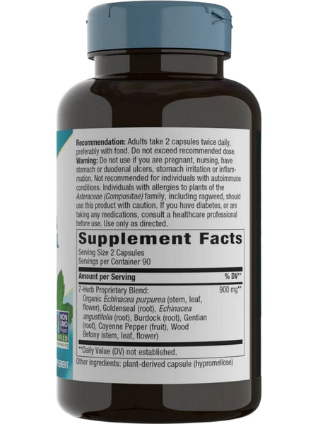 Nature's Way, Echinacea Goldenseal, 180 vegan capsules