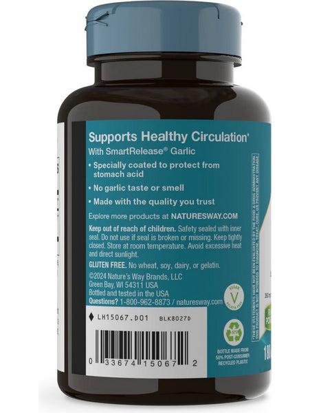 Nature's Way, Garlicin® Cardio, 180 vegan tablets