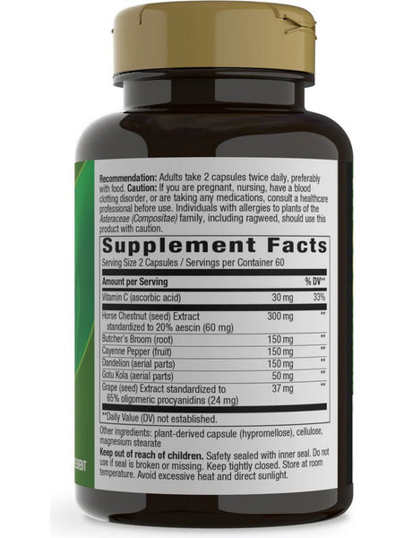 Nature's Way, Leg Veins, 120 vegan capsules