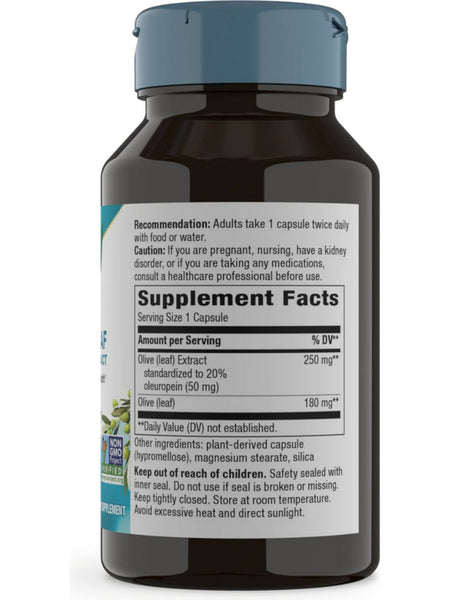 Nature's Way, Olive Leaf 20%, 60 vegan capsules