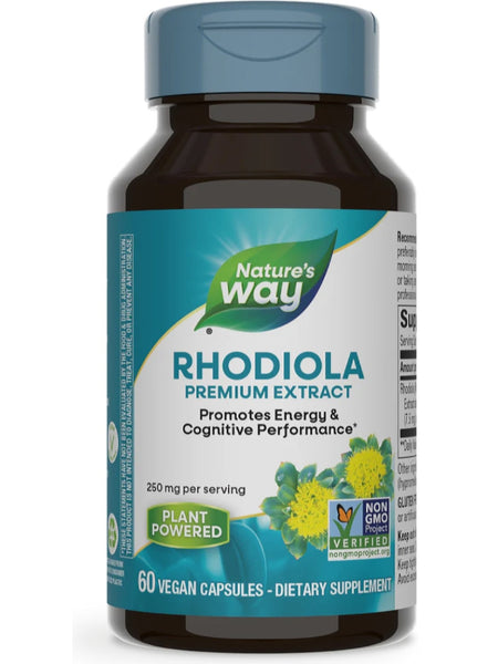 Nature's Way, Rhodiola Rosea, 60 vegan capsules