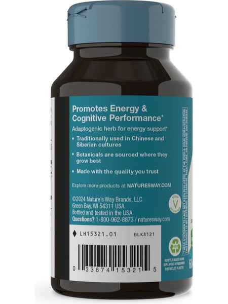 Nature's Way, Rhodiola Rosea, 60 vegan capsules