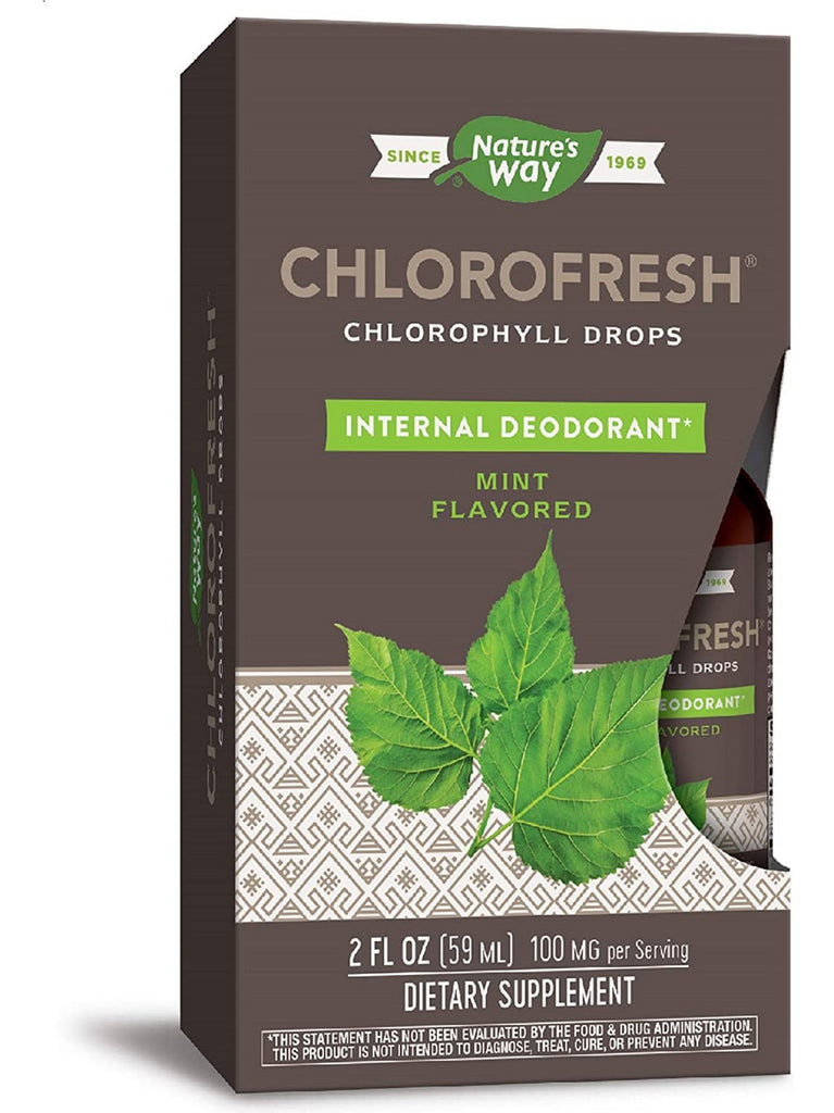 Nature's Way, Chlorofresh® Drops (Mint Flavor), 2 fl oz