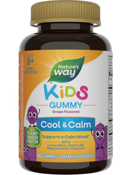Nature's Way, Kids Cool and Calm, Grape, 40 Gummies