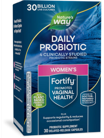 Nature's Way, Fortify® Women's Daily Probiotic 30 Billion, 30 delayed-release capsules