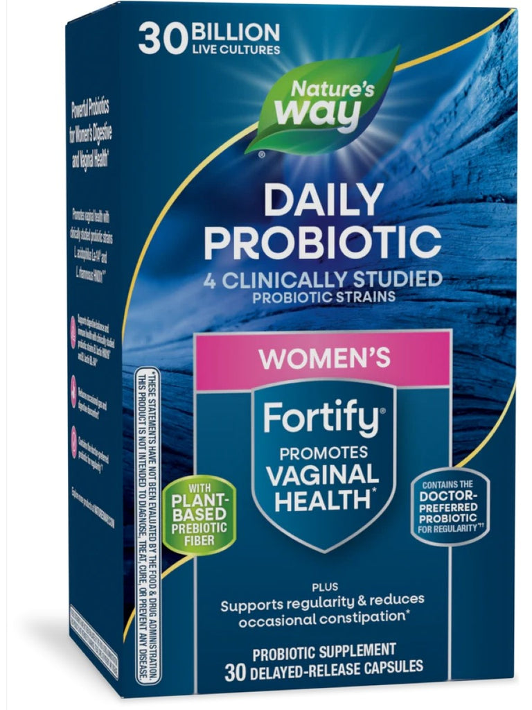 Nature's Way, Fortify® Women's Daily Probiotic 30 Billion, 30 delayed-release capsules