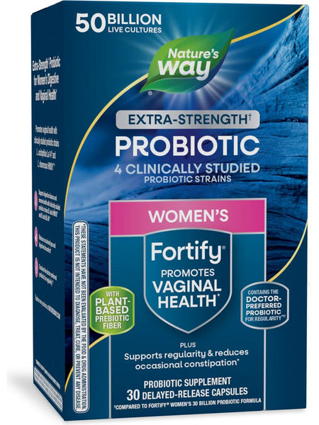 Nature's Way, Fortify® Women's Probiotic 50 Billion, 30 delayed-release capsules