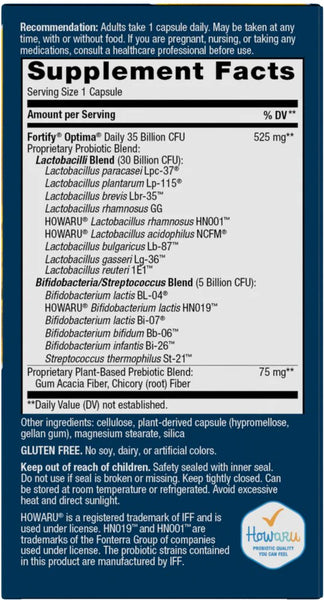 Nature's Way, Fortify® Optima® Daily Probiotic 35 Billion, 30 delayed-release capsules