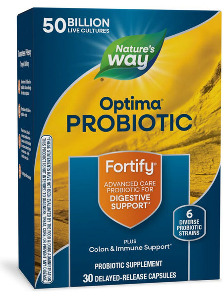 Nature's Way, Fortify® Optima® Daily Probiotic 50 Billion, 30 delayed-release veg capsules