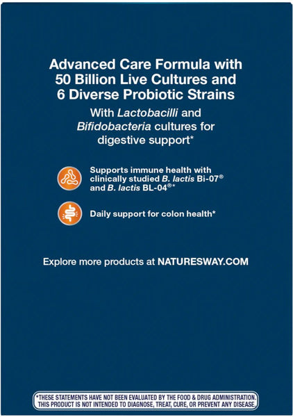 Nature's Way, Fortify® Optima® Daily Probiotic 50 Billion, 30 delayed-release veg capsules