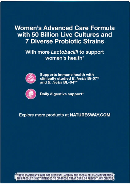 Nature's Way, Fortify® Optima® Women's Probiotic 50 Billion, 30 delayed-release veg capsules