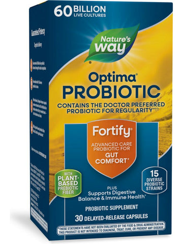 Nature's Way, Fortify® Optima® Daily Probiotic 60 Billion, 30 delayed-release capsules