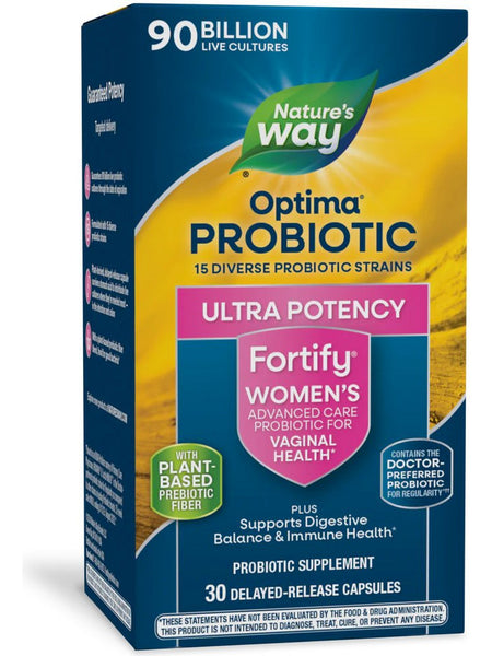 Nature's Way, Fortify® Optima® Women's Probiotic 90 Billion, 30 delayed-release capsules