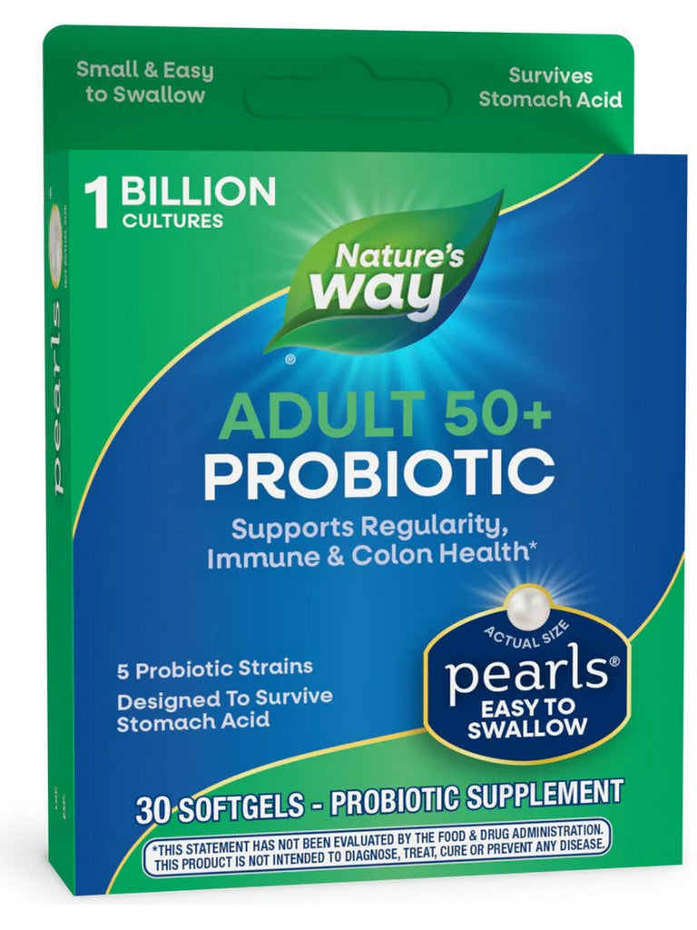 Nature's Way, Probiotic Pearls™ Adult 50+, 30 softgels
