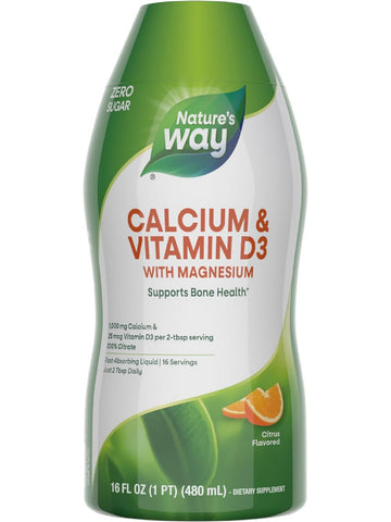 Nature's Way, Calcium & Vitamin D3 Liquid, 16 fl oz