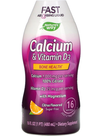 Nature's Way, Calcium & Vitamin D3 Liquid, 16 fl oz