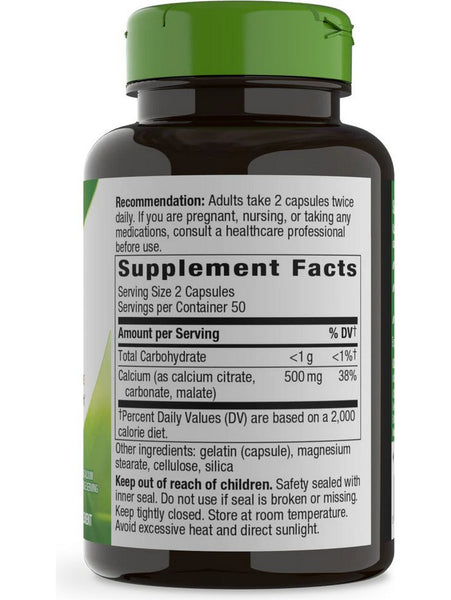 Nature's Way, Calcium Citrate, 100 capsules