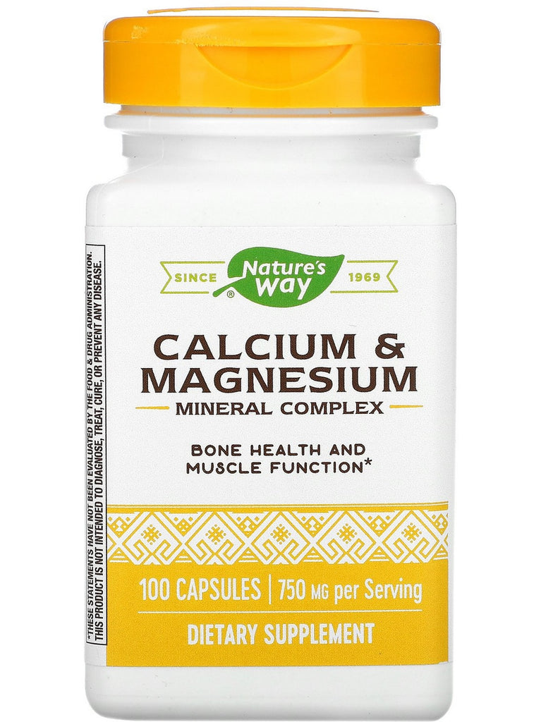 Nature's Way, Calcium & Magnesium, 100 capsules