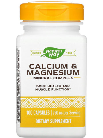 Nature's Way, Calcium & Magnesium, 100 capsules