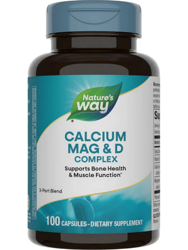 Nature's Way, Calcium, Magnesium & Vitamin D, 100 capsules